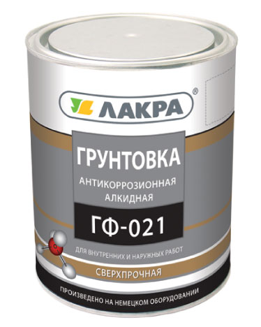 Грунтовка ГФ-021 ЛАКРА серая 2,5кг90000674187- купить в АПлайн