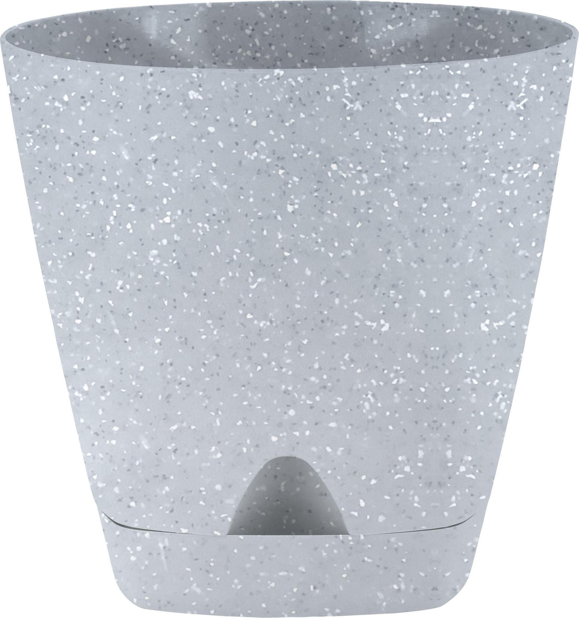 Горшок для цветов пласт. Amsterdam 110мм 0,65л светлый камень IG629810025
