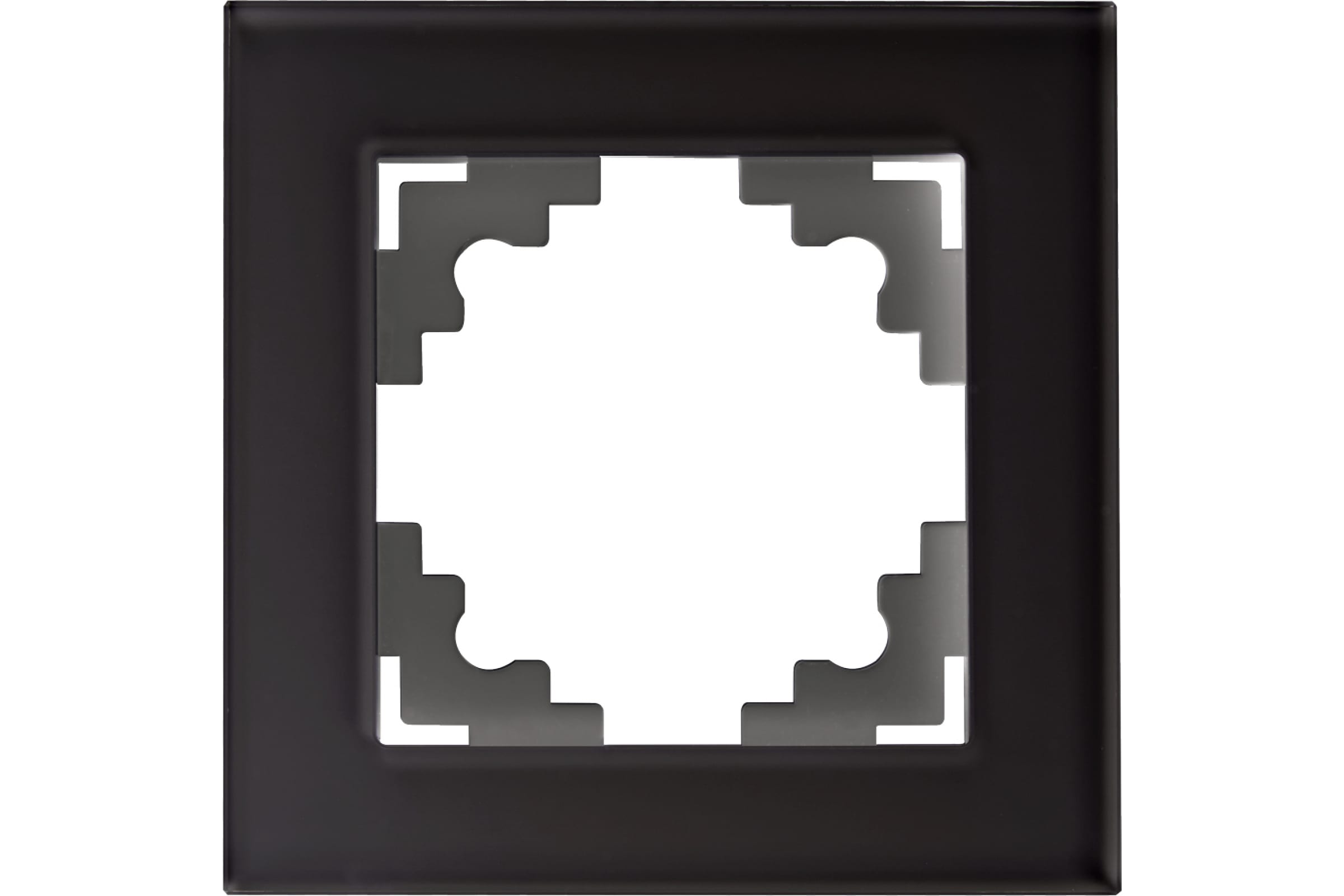 Рамка "Катрин" 1 СП черная,стекло GFR00-7001-05 (404)