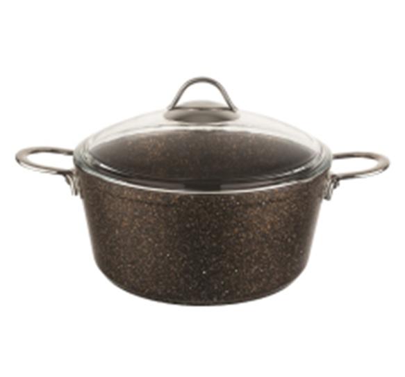 КАСТРЮЛЯ ЛИТАЯ 5Л 26СМ С АНТИПРИГАРНЫМ ПОКРЫТИЕМ ЦВЕТ ЧЕРНЫЙ МАРУСЯ АРТ.7450К