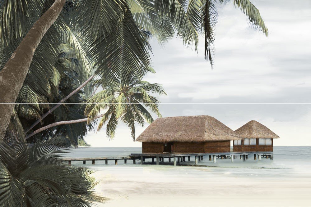 Панно из 2 плиток Айленд/Ailand PWU11ALD4 40х60см - PWU11ALD4 - купить в АПлайн