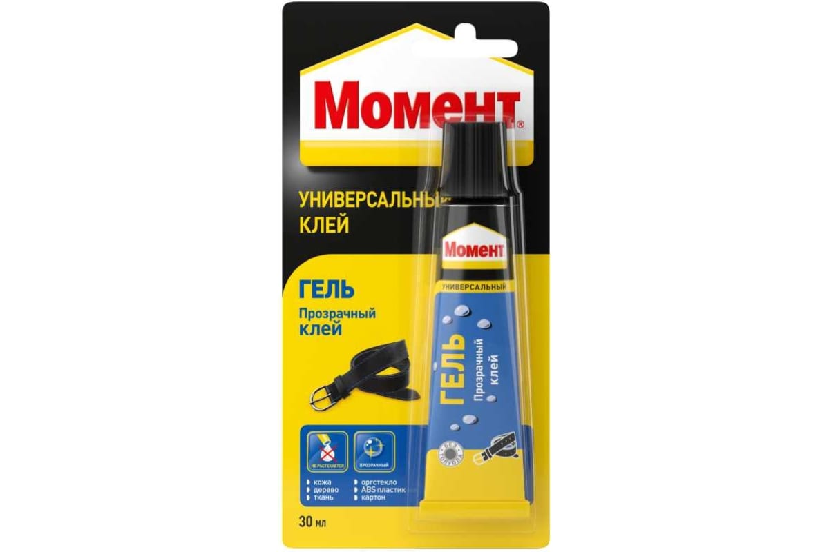 Клей туба МОМЕНТ ГЕЛЬ 30мл блистер /997777/
