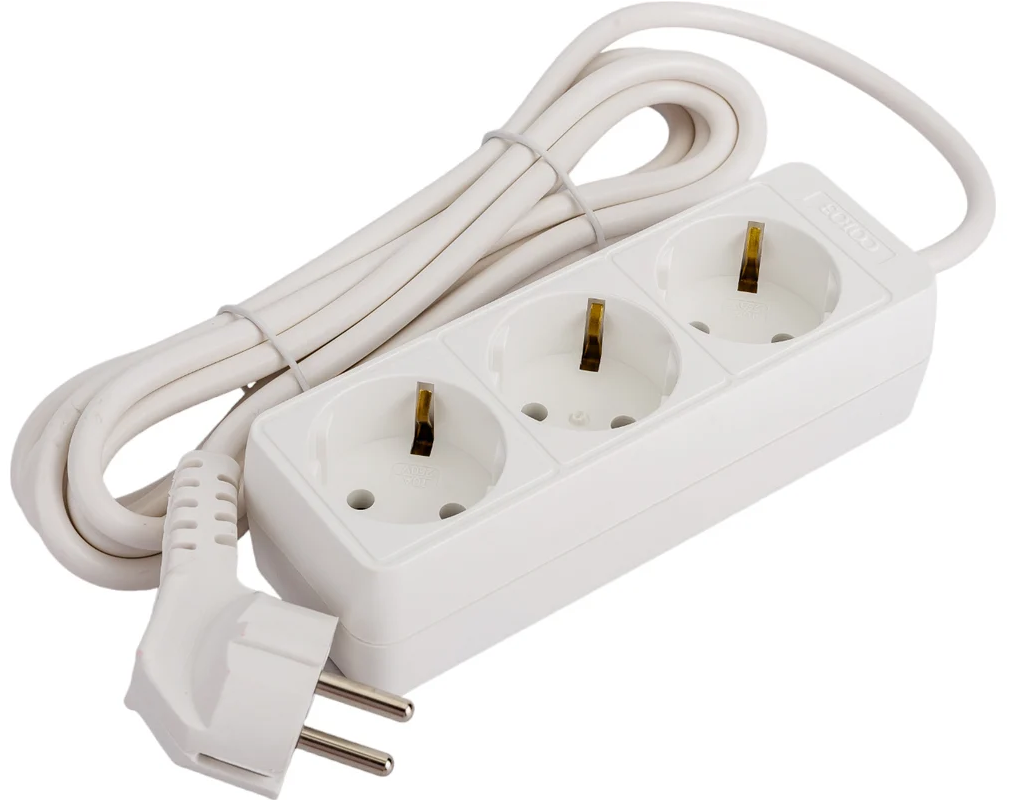 Удлинитель 3х7м с заземлением 10А(3х0.75мм2) СОЮЗ 481S-9307 /814/