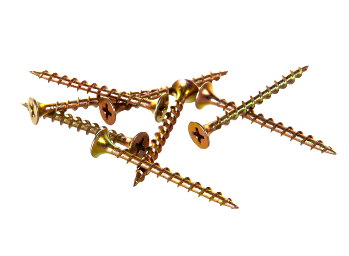 Саморез гипс/дерево желтый цинк 3,5х45 контейнер (120шт) ГОСКРЕП