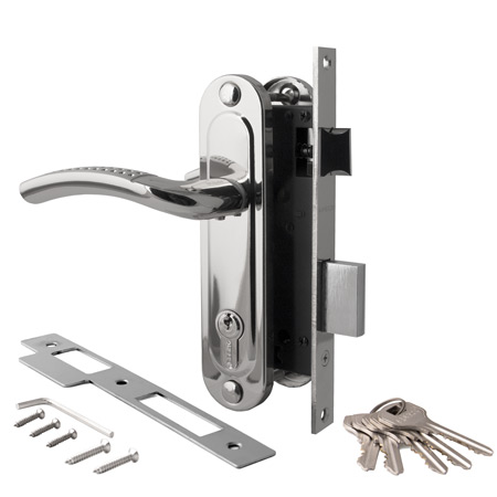 Замок врезной никель APECS 1227/60/(730)