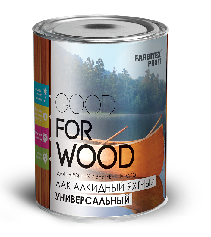 Лак яхтный уралкидный FARBITEX PROFI WOOD атмосферостойкий высокоглянцевый 0,8л4300004712- купить в АПлайн