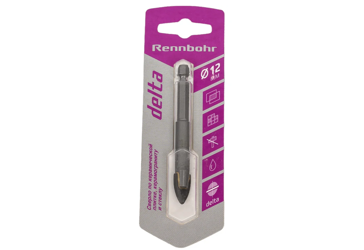 Сверло по керамике 12мм Delta Rennbohr 676012