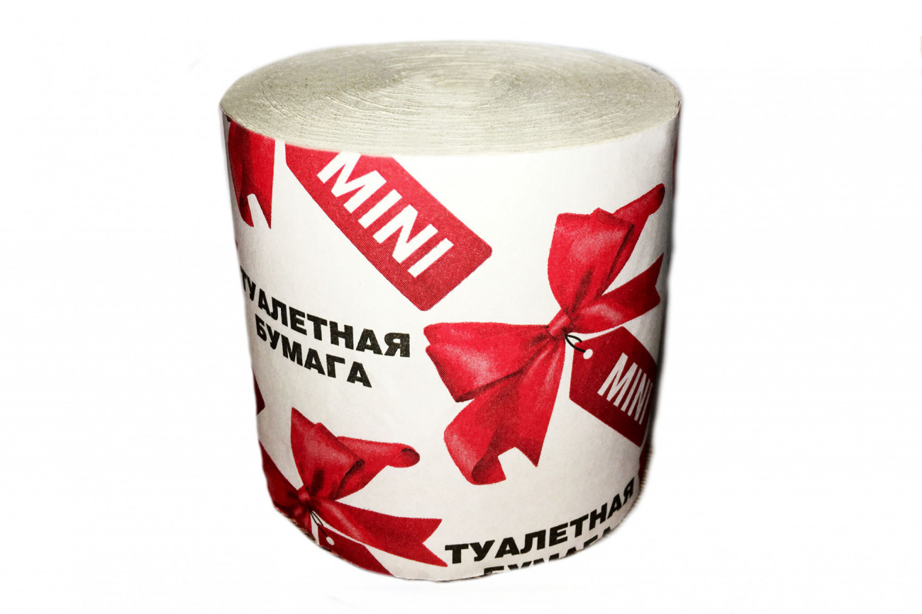 Бумага туалетная МИНИ 80г без втулки 1 слой