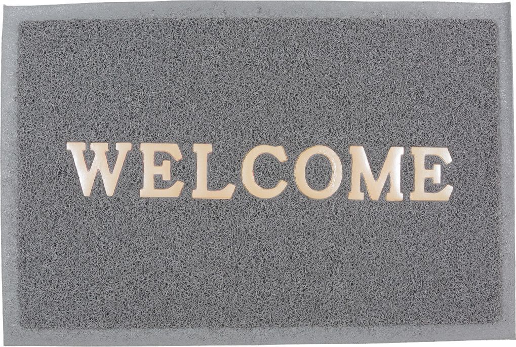 Коврик придверный пористый COMEFORTE WELCOME WM-03 40х60см серый CC001327