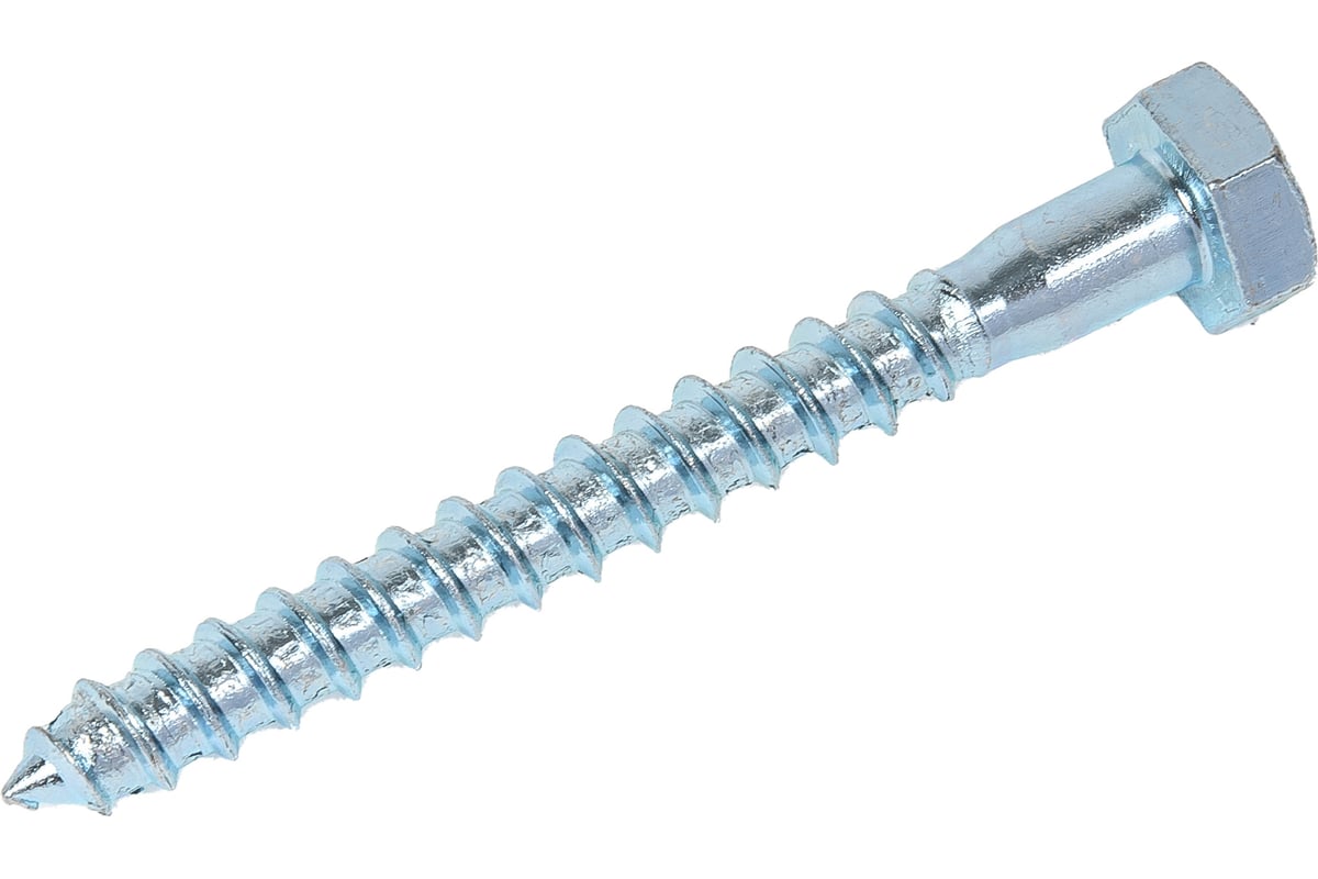 Шуруп "Глухарь" DIN 571 (болт сантехнический) 10х90 пакет (2шт) Стройметиз2010089- купить в АПлайн