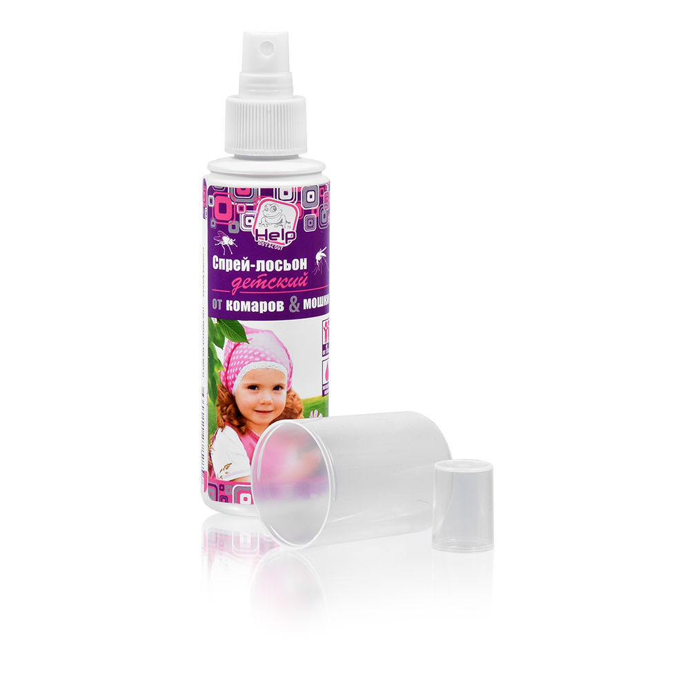 Спрей-лосьон от комаров и мошек HELP детский репелентный 125мл 80522