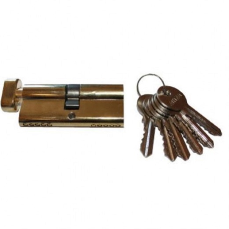 Цилиндр замка (личинка) Антал ZA-60-G-V-6 30х30мм с вертушкой латунь - 9-512 - купить в АПлайн