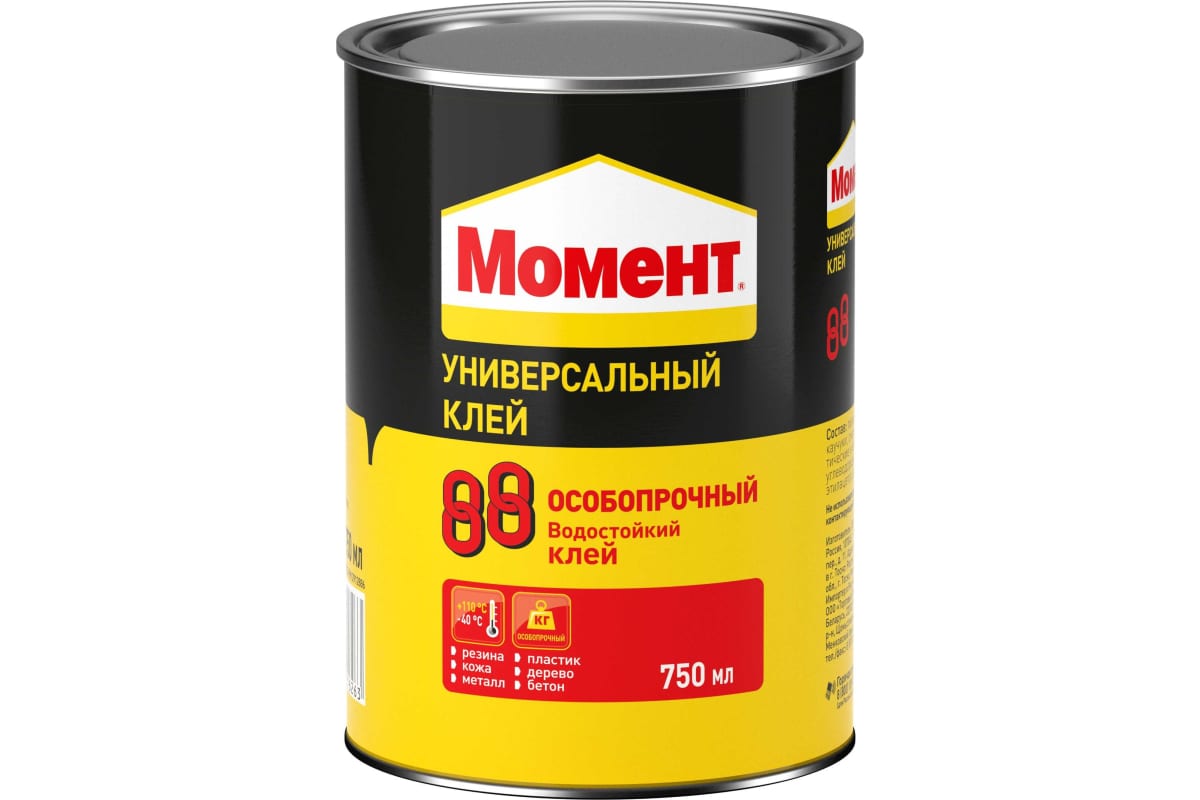 Клей туба МОМЕНТ-88 особопрочный банка 750мл /1777022/