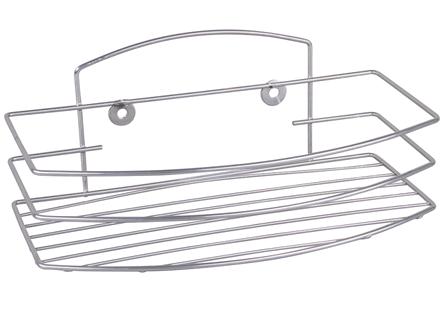 Полка для ванной прямоугольная 1 ярус Хром ППР-1  /162/