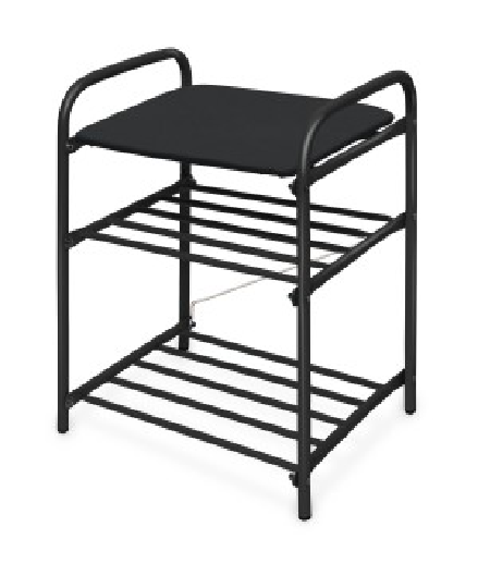 Банкетка металл. Nika Б1-1/Ч Д44хШ33хВ50см черная 870210