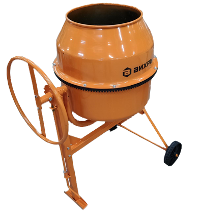 Бетономешалка 800ВТ, объем барабана 180л, полиамидный венец, Вихрь БМ-180П