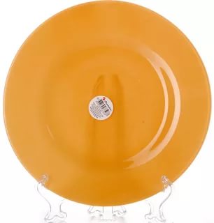 Тарелка стекл. виллаж плоская оранж 26см /10328slbd15/