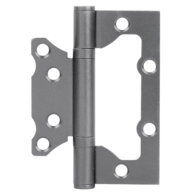 Петля накладная (бабочка) НОРА-М ISPARUS 800-4 100х75х2,5мм светлый графит (2шт)