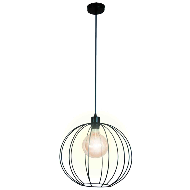 Светильник подвесной APEYRON Лоренцо (0.8м) черный металл E27 340х340 14-38/694 