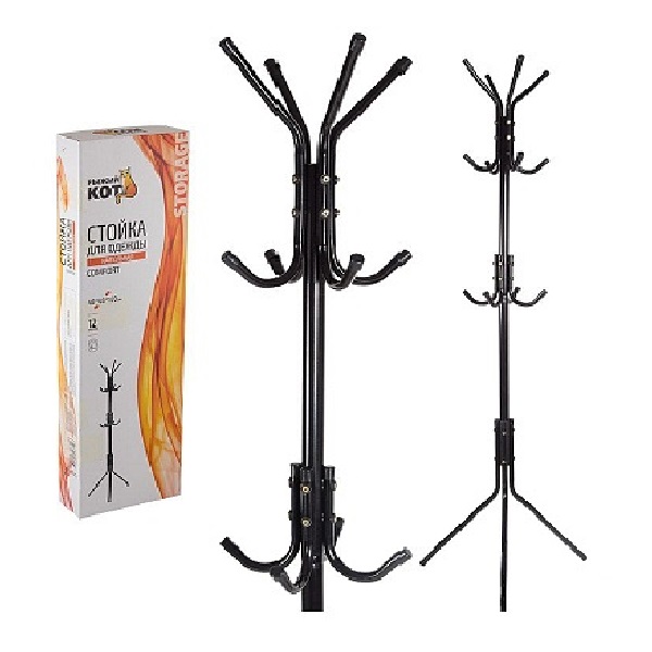 Вешалка-стойка металл. Рыжий Кот COMFORT 12 крючков напольная 005433