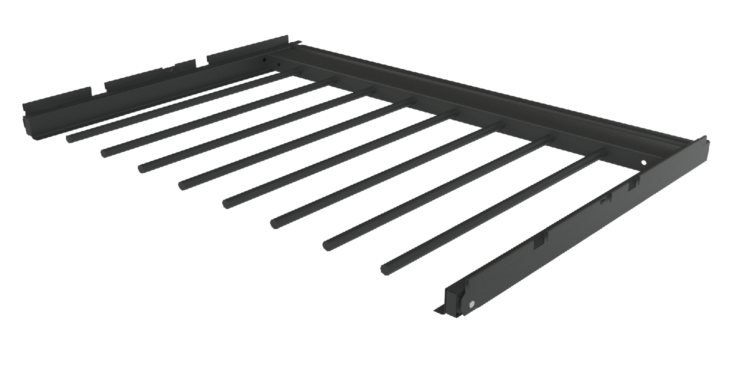 Вешалка для брюк A`Belle 590х428мм черная S12212