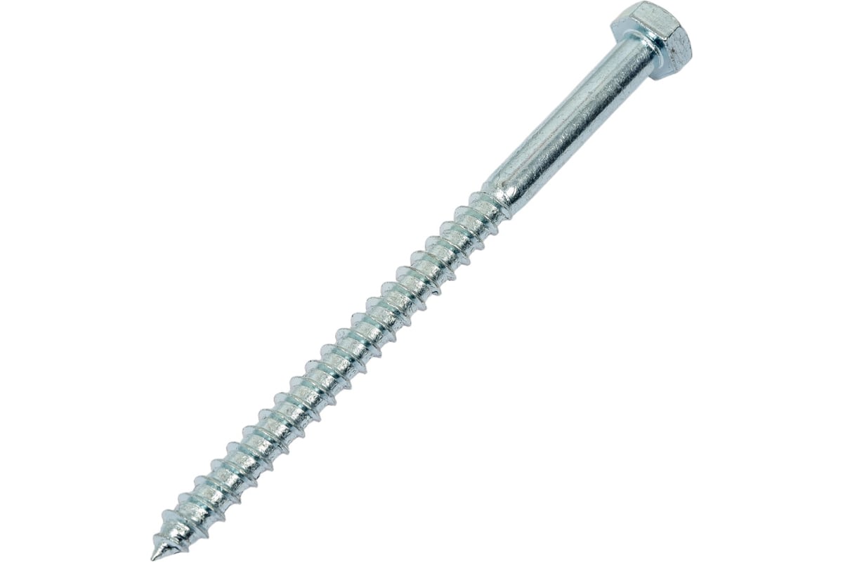 Шуруп "Глухарь" DIN 571 (болт сантехнический) 8х120 пакет (2шт) Стройметиз
