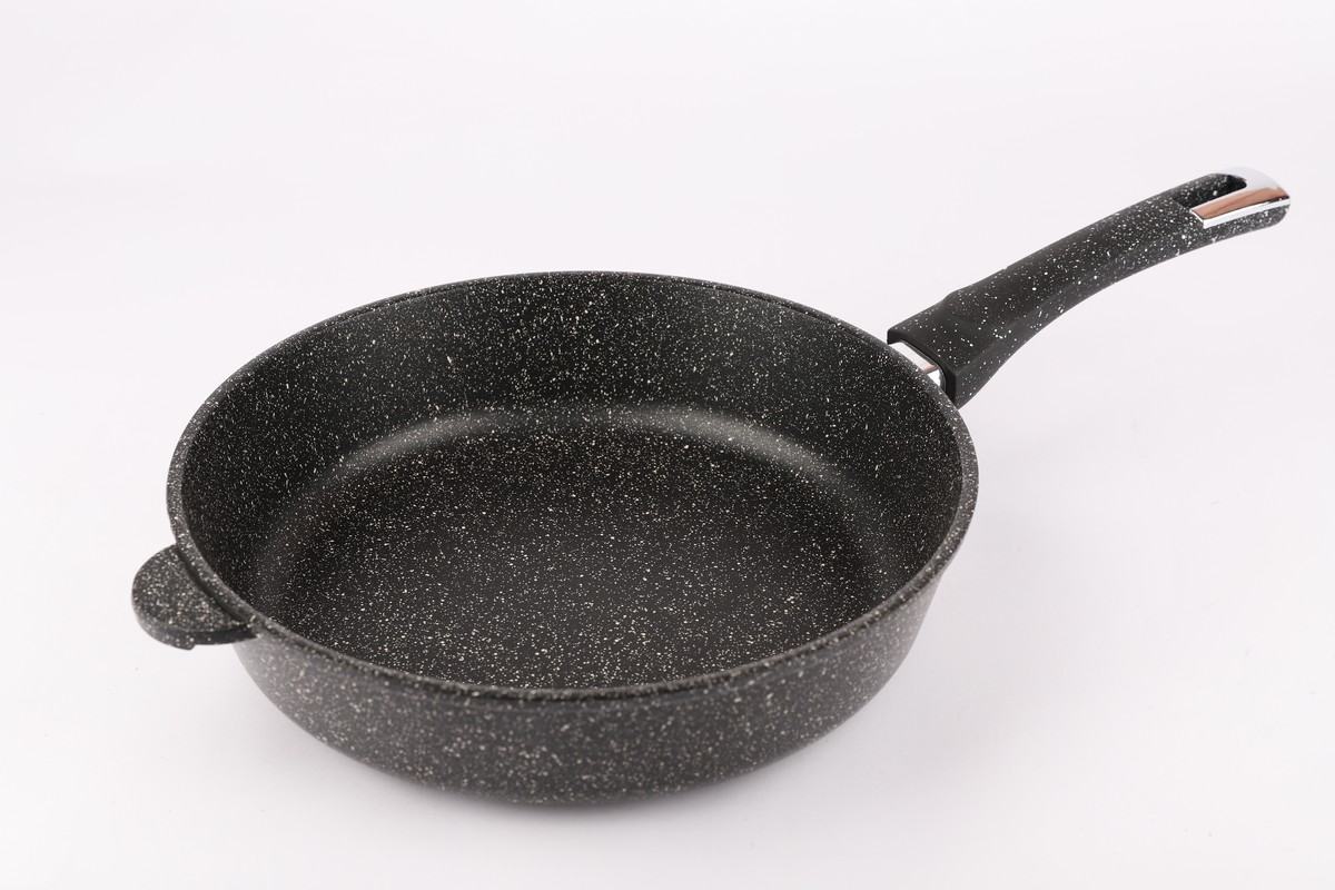 Сковорода алюм. Маруся 28см черный мрамор 7128