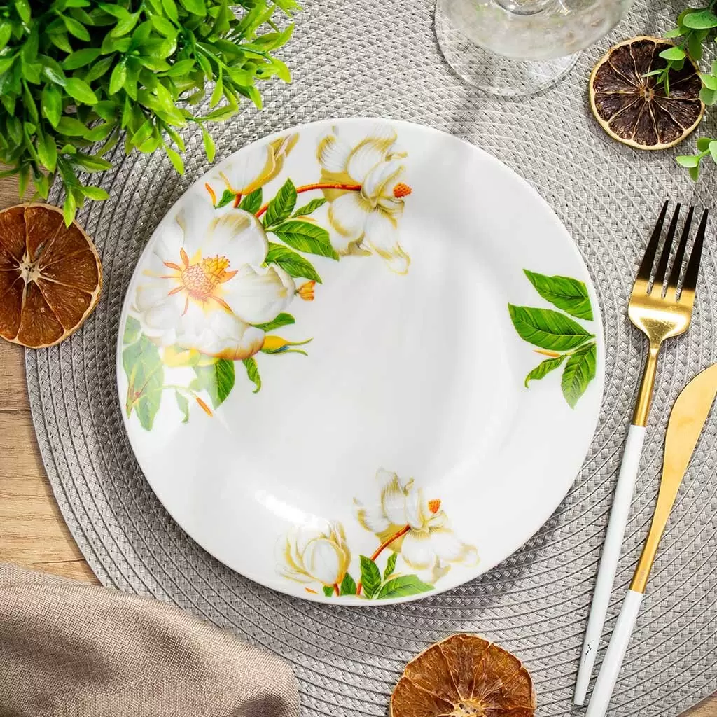 Тарелка десерт.керам.Daniks Шиповник 20см круглая 307944