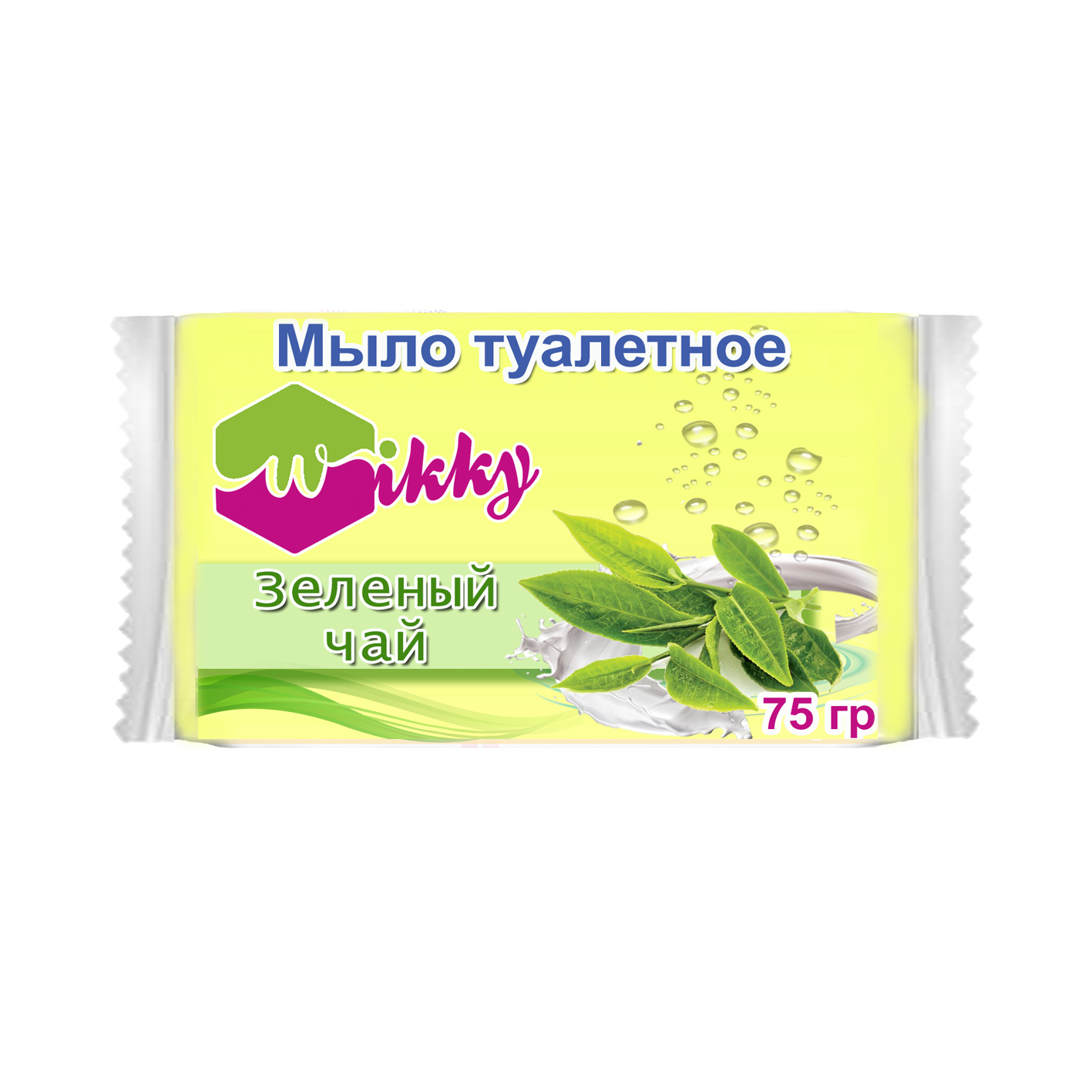 Мыло туалетное Wikky 75г Зеленый чай- купить в АПлайн