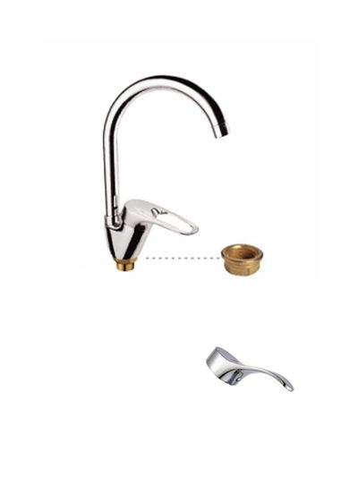 Смеситель для кухни LEMEN однор.Р.(40) LB91424 утка(корпус латунь)гайка