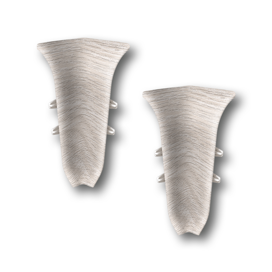 Угол вн. для плинтуса "Идеал Классик" 55мм (20 шт в уп.), 251 Ясень