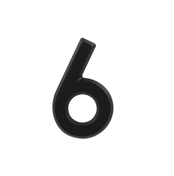 Цифра дверная "6/9" самоклеющаяся 50мм черная20097- купить в АПлайн