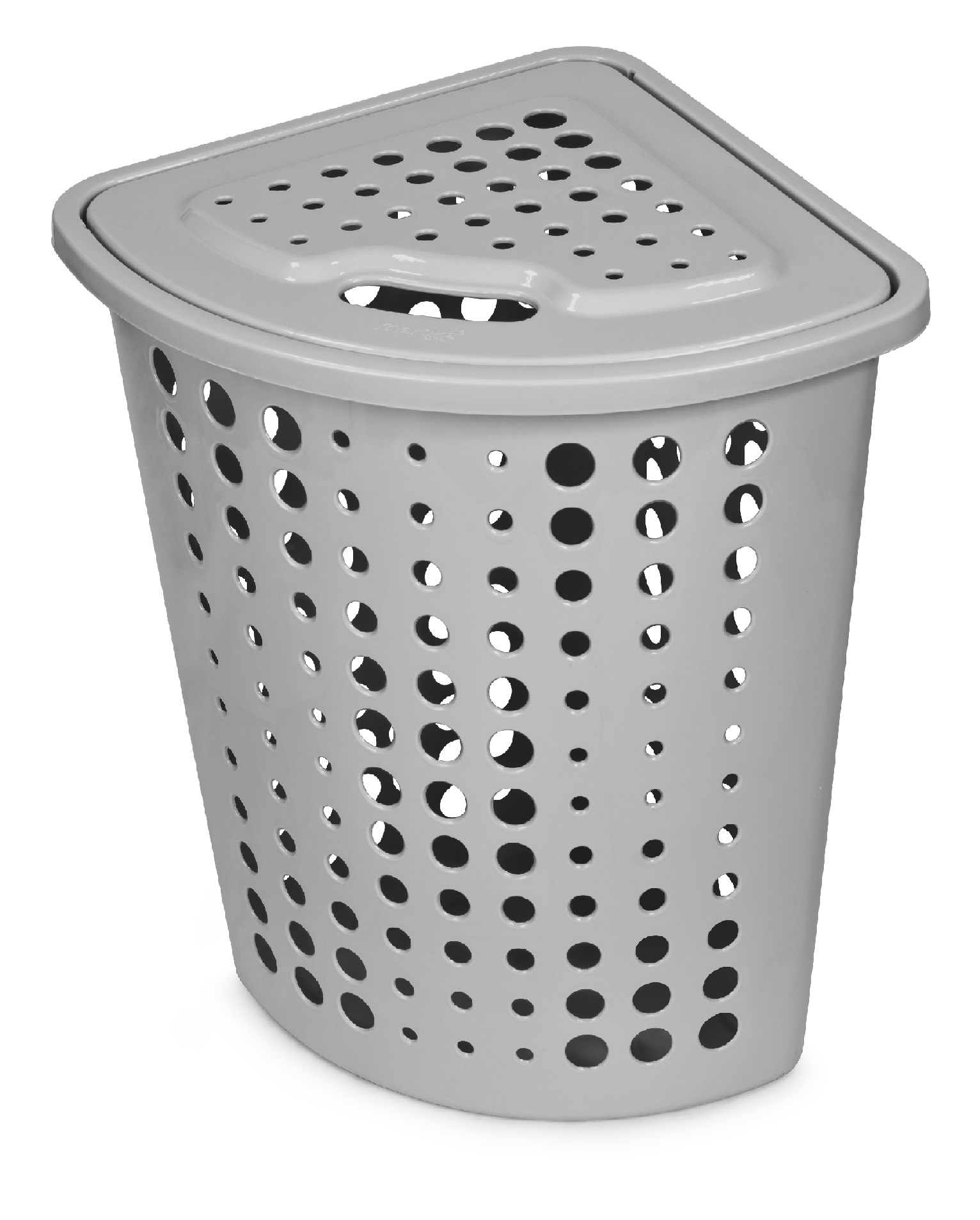 Корзина для белья пласт. Молетта 45л угловая пыльно-серая С705ПСЕР