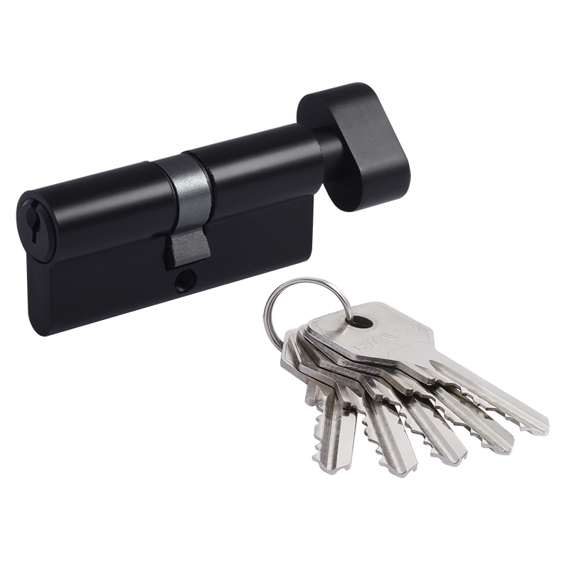 Цилиндр замка (личинка) НОРА-М STD Al ЛВ-70 35х35мм с вертушкой черный