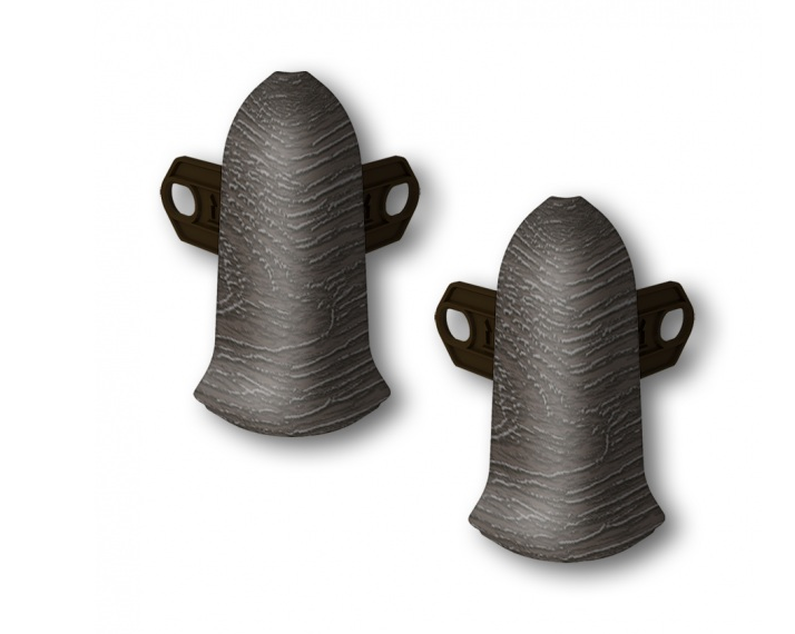 Угол нар. для плинтуса "Идеал Классик" 55мм (2 шт во флоупаке), 303 Венге темный