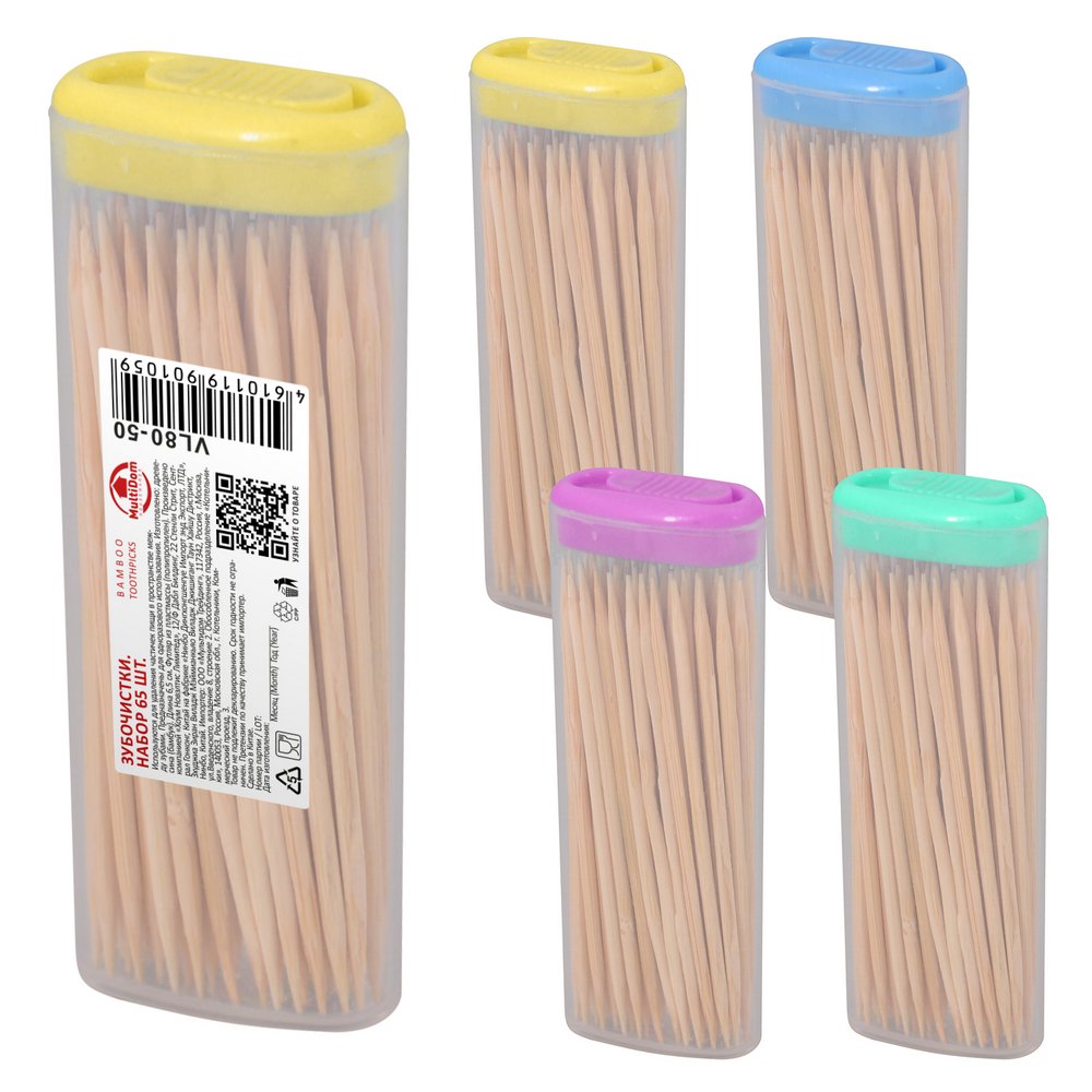 Набор зубочисток 65шт VL80-50