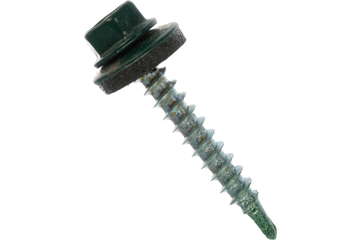 Саморез кровельный RAL6005 4,8х35 зеленый мох (250шт) 420264 БК