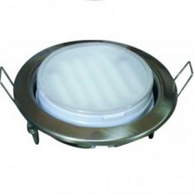 СВЕТИЛЬНИК ВСТР. GX53 "ECOLA" GX53-Н4 САТИН-ХРОМ 38Х106 FS53H4ECB /184/