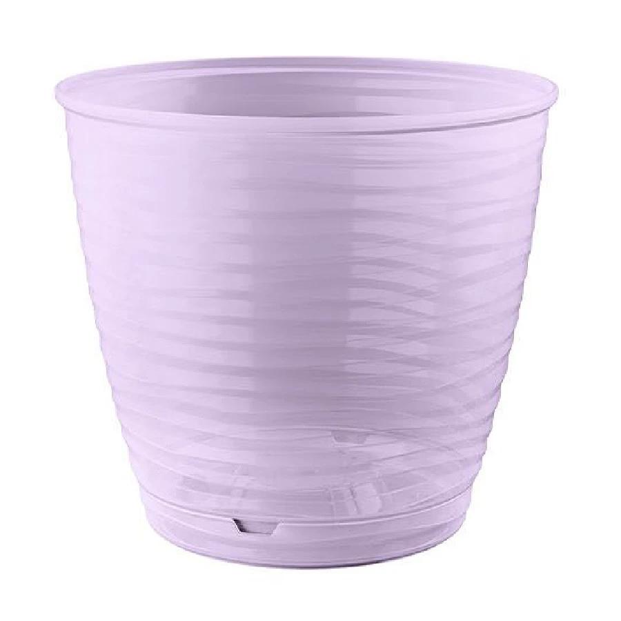 Горшок для орхидей пласт. Saffron D146мм 1,5л с поддоном сиреневый транспарент 223605041/01