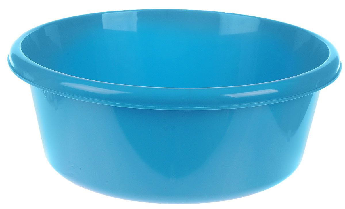 Таз пласт. 14л круглый бирюзовый М2514