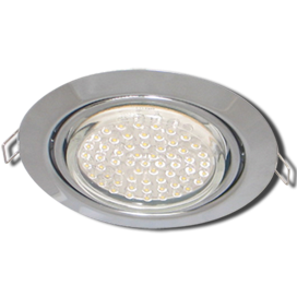 СВЕТИЛЬНИК ВСТР."ECOLA" GX53 FT9073 УГОЛ ПОВОРОТА 30ГР, ХРОМ FC5390ECB  /098/ - FC5390ECB - купить в АПлайн