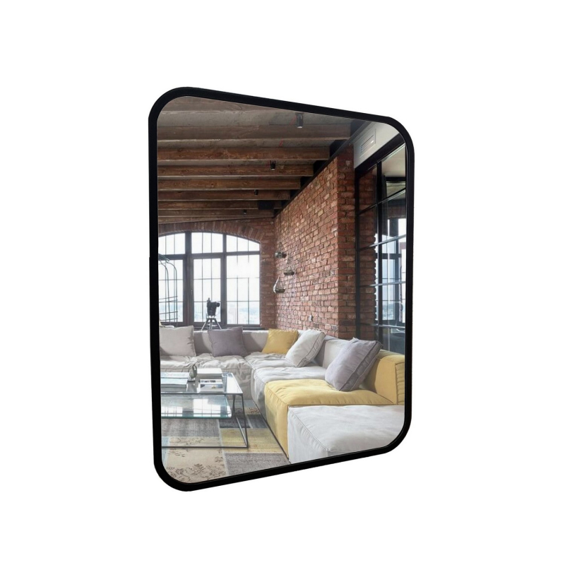 Зеркало MIXLINE "Мальта-лофт" 600х800 см пластиковая рама черная