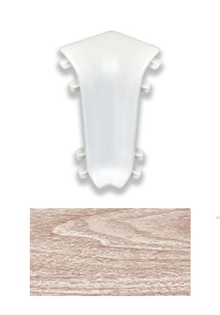 Угол вн. для плинтуса "Идеал Элит-макси" 85мм (25 шт в упак.), 001 Белый