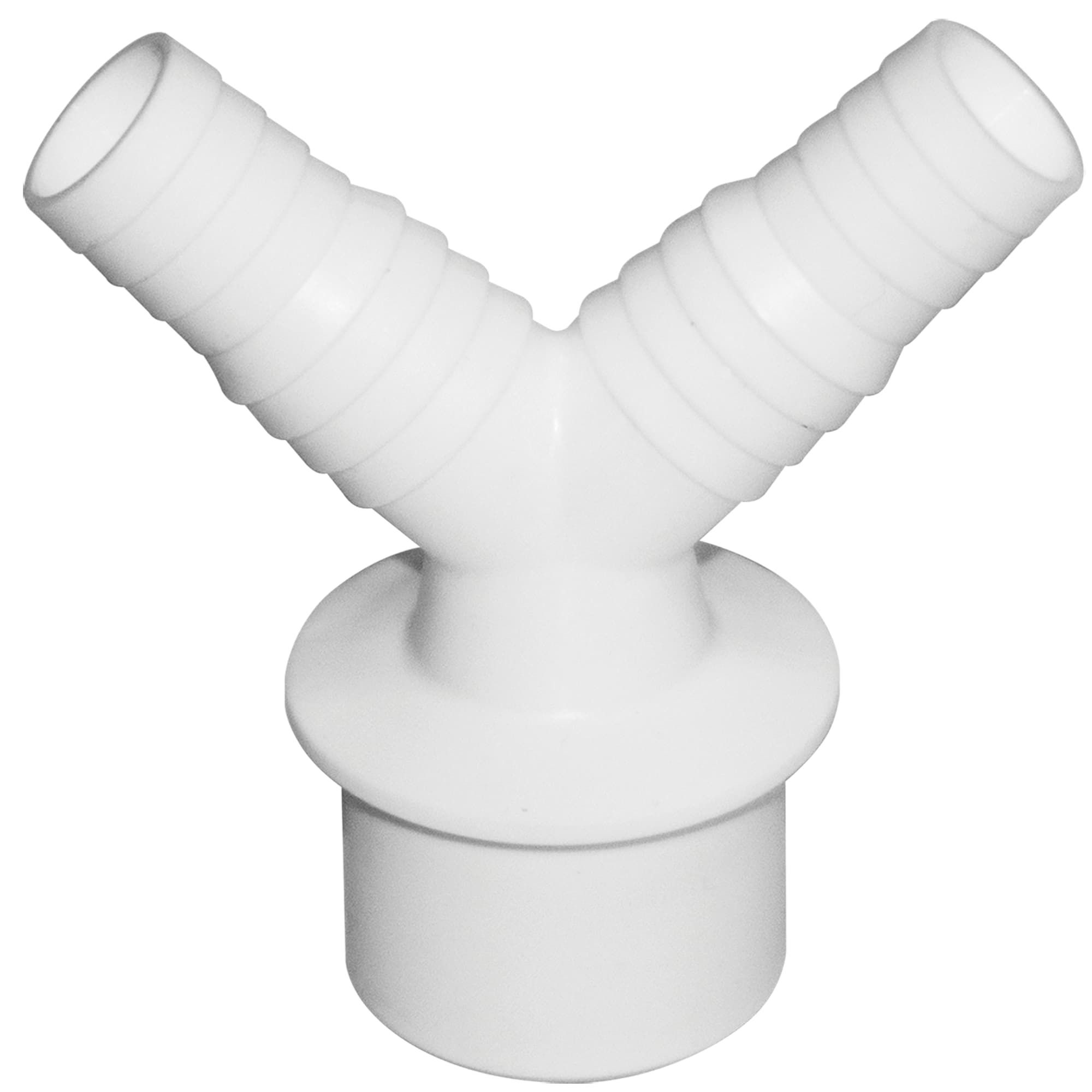 Адаптер для подключения слива "ОРИО" белый с двумя отводами А-5250 - А-5250 - купить в АПлайн