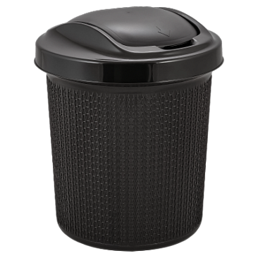 Контейнер для мусора пласт. AJUR SOUL12л венге SV4065ВНГ