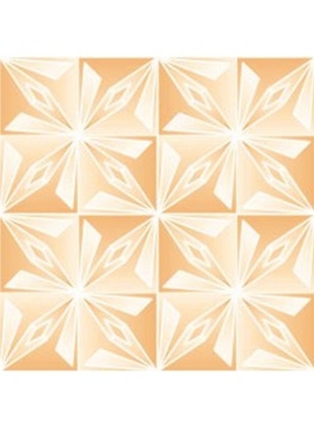 Плитка потолочная "Мартин-пласт" Оригами персик 50х50см (блист.8 шт)