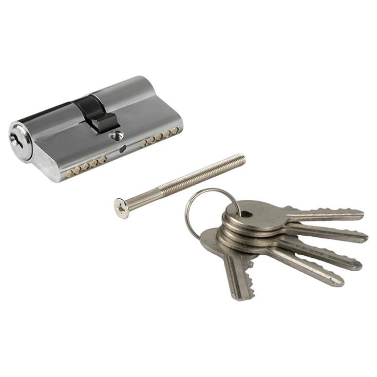 Цилиндр замка (личинка) Антал ZA-60-N-5 30х30мм хром