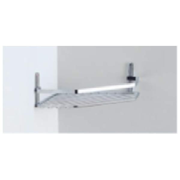 Полка для ванной угловая одинарная D0012