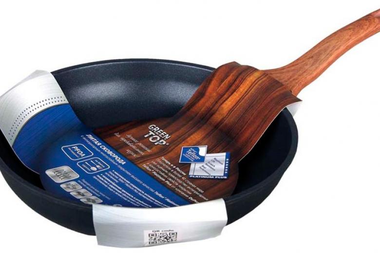 СКОВОРОДА ЛИТАЯ GREEN TOP TEFLON PLATINUM 20 СМ АРТ CY-JPAC20