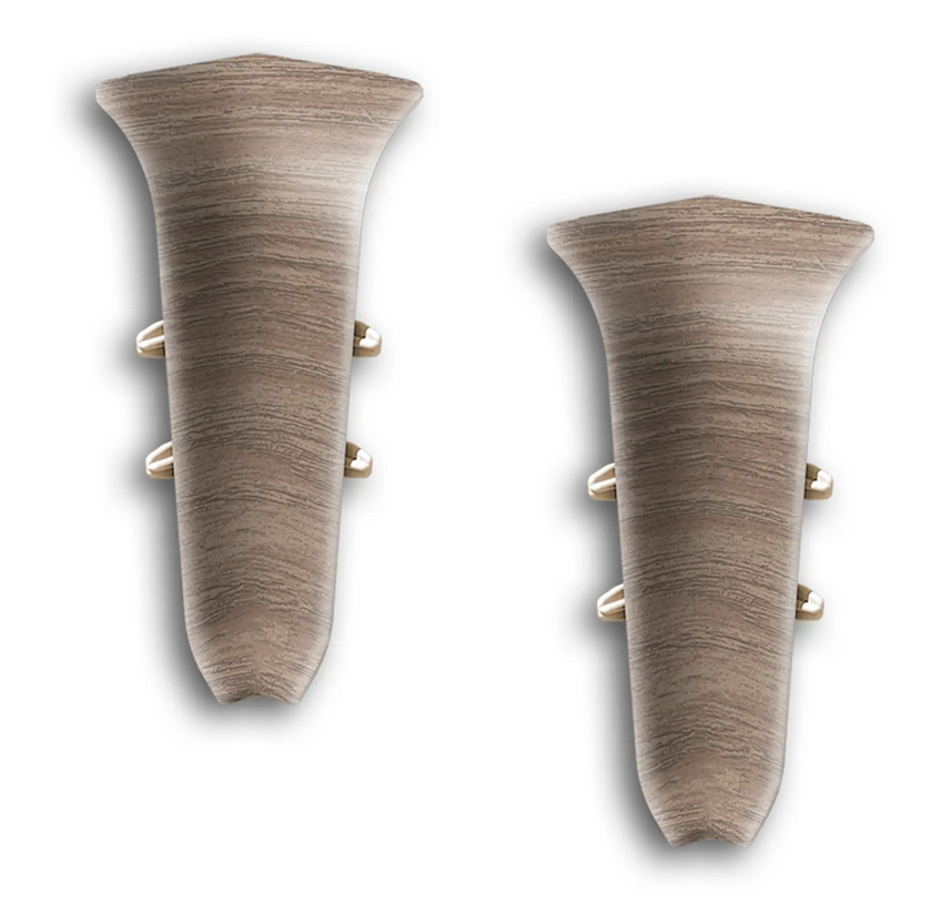 Угол вн. для плинтуса "Идеал Классик" 70мм (2 шт во флоупаке), 207 Дуб кофейный